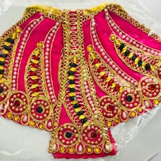 Traditional Radha Rani lehenga with intricate embroidery